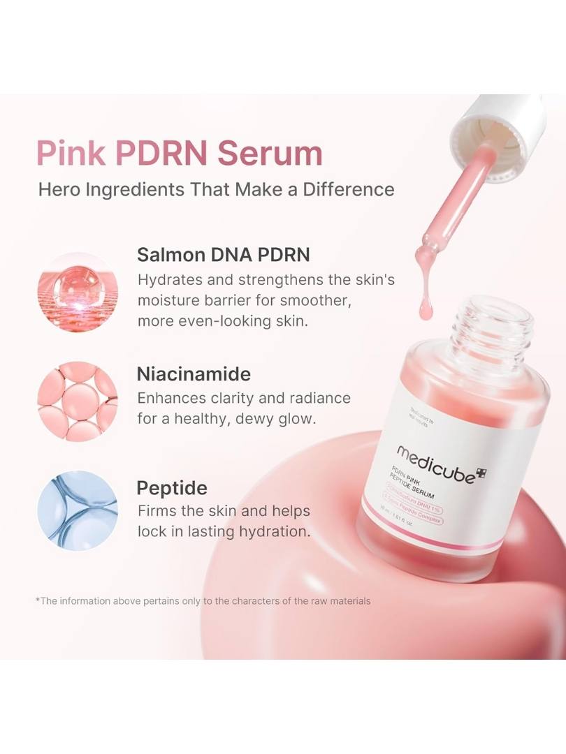 Medicube PDRN Pink Peptide Serum- Αντιγηραντικός ορός με DNA σολωμού - Image 3
