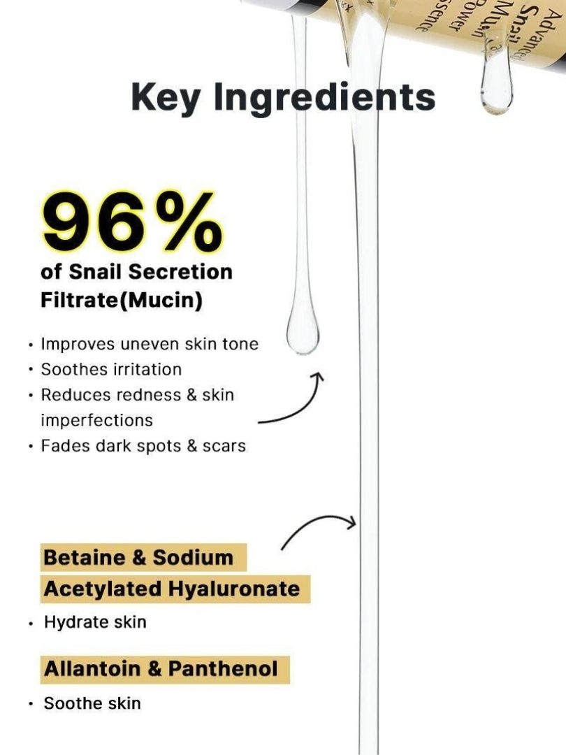 COSRX Advanced Snail 96 Mucin Power Essence- Ενυδατικό essence με βλεννίνη σαλιγκαριού - Image 3