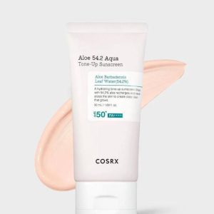 COSRX Aloe 54.2 Aqua Tone up Sunscreen – Ελαφρύ αντιηλιακό που διορθώνει τον τόνο του δέρματος