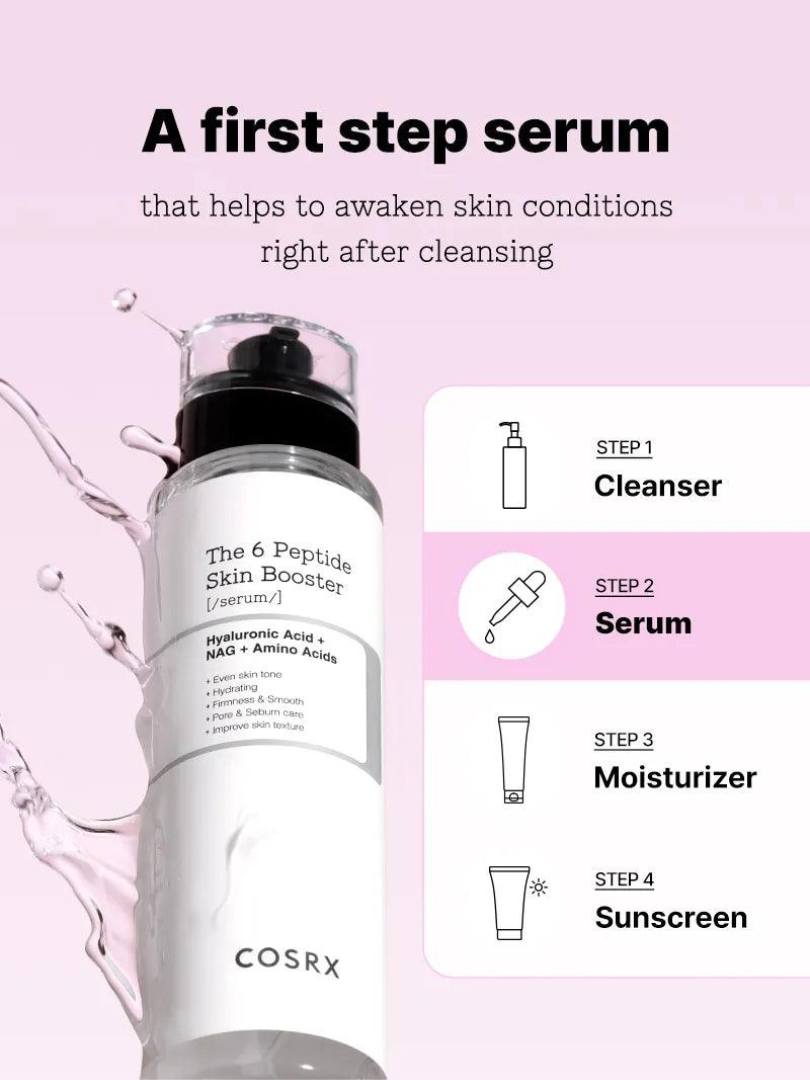 COSRX The 6 Peptide Skin Booster Serum – Ορός με 6 πεπτίδια για συνολική βελτίωση της επιδερμίδας - Image 3